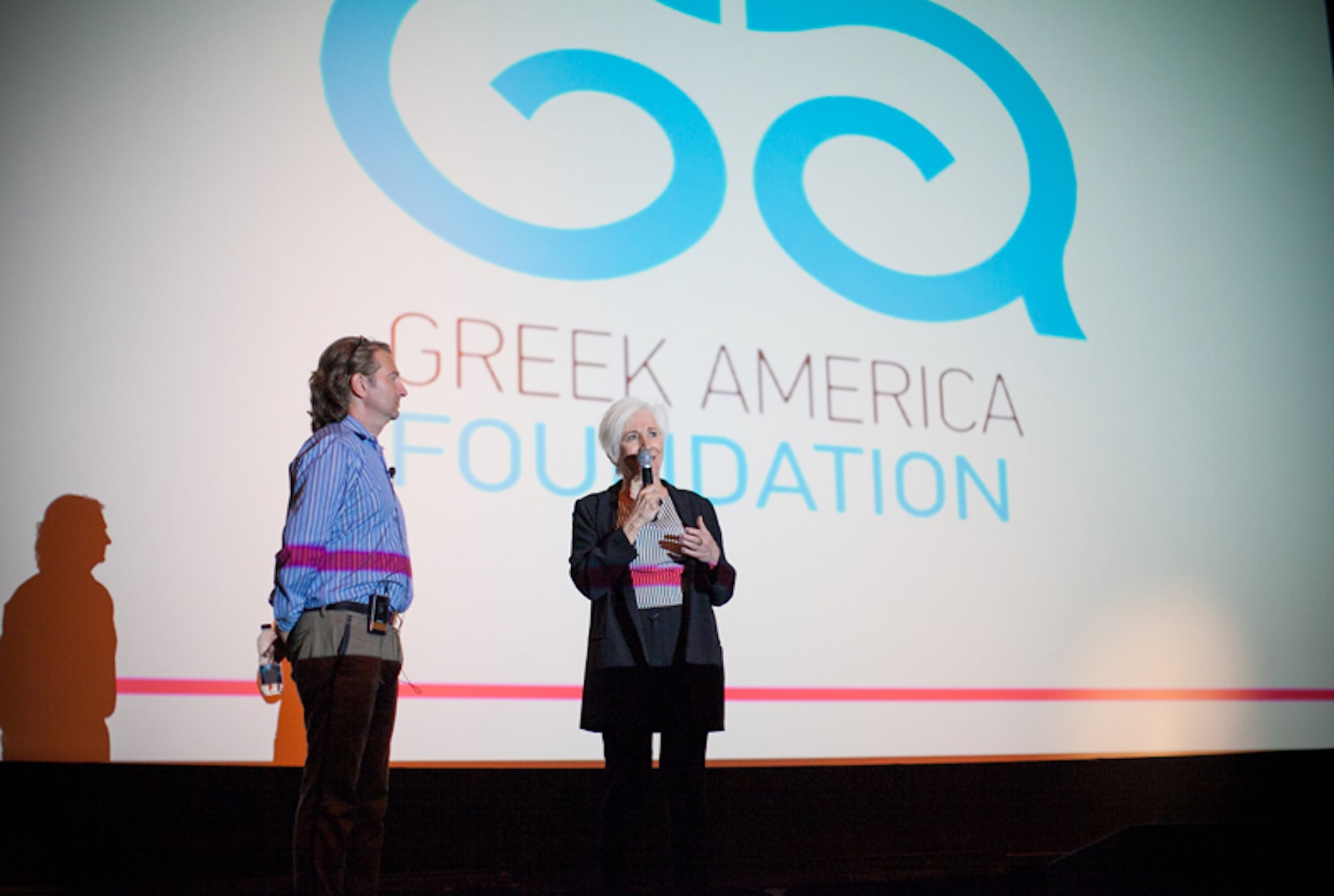 Gregory Pappas with Olympia Dukakis