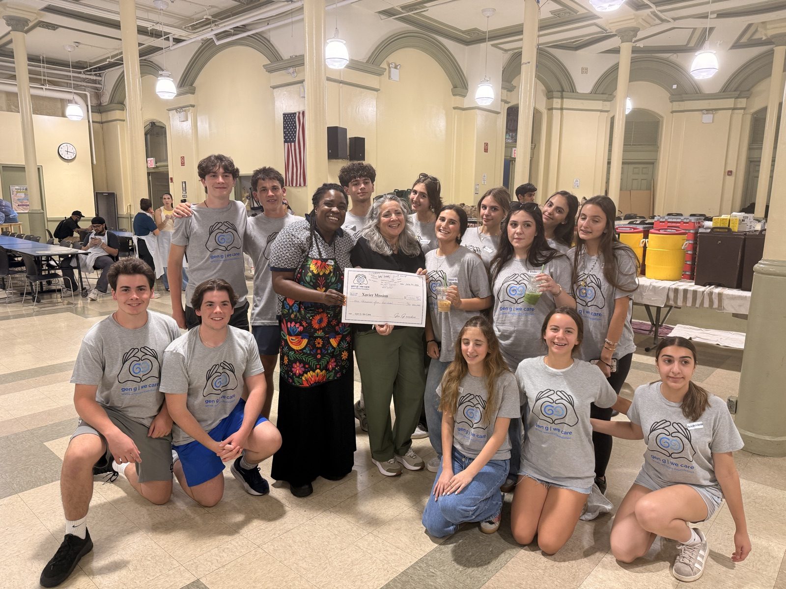 Gen G teenagers and community partners after completing a service project