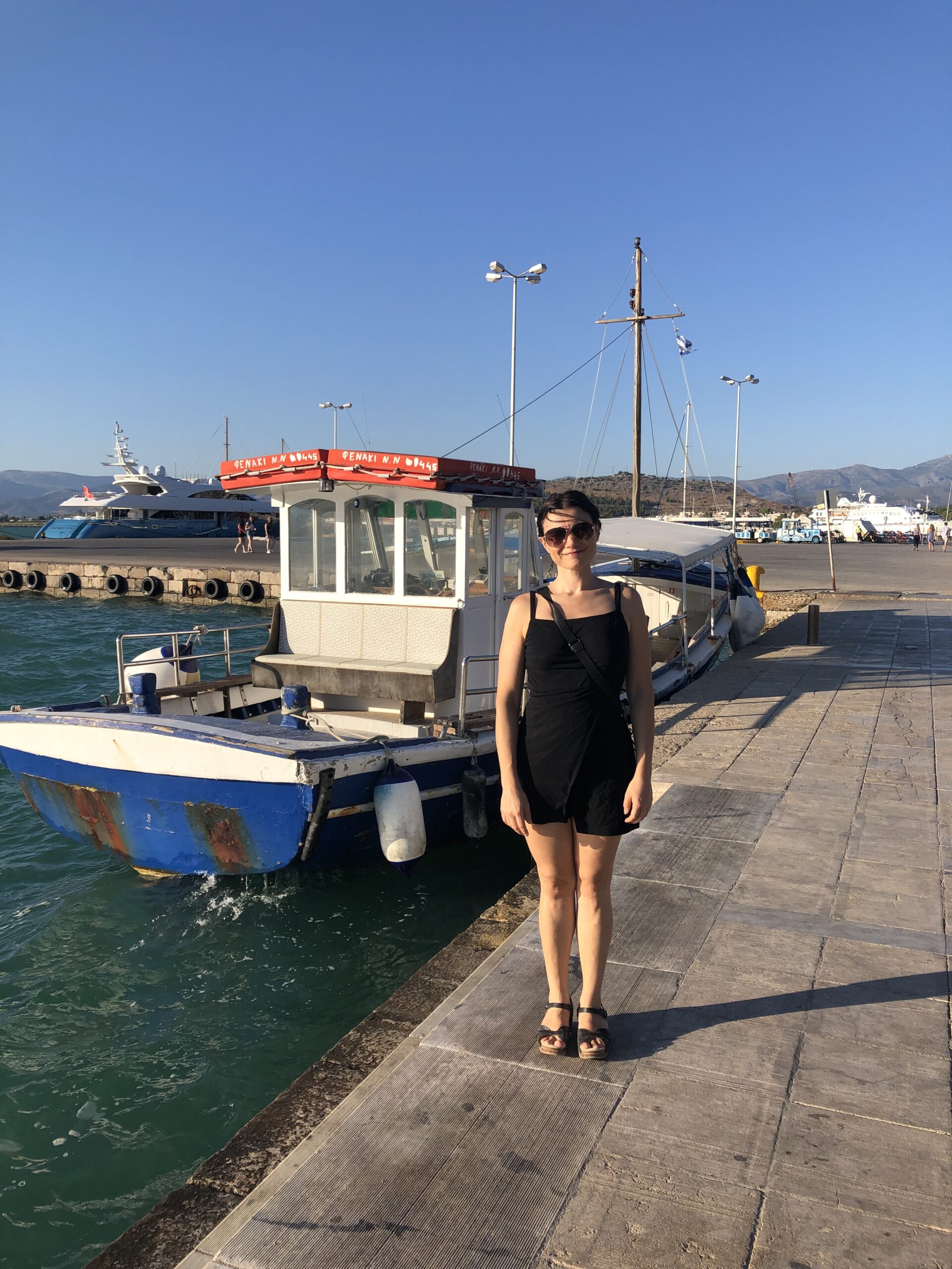 Sevasti visiting the port of Nafplion