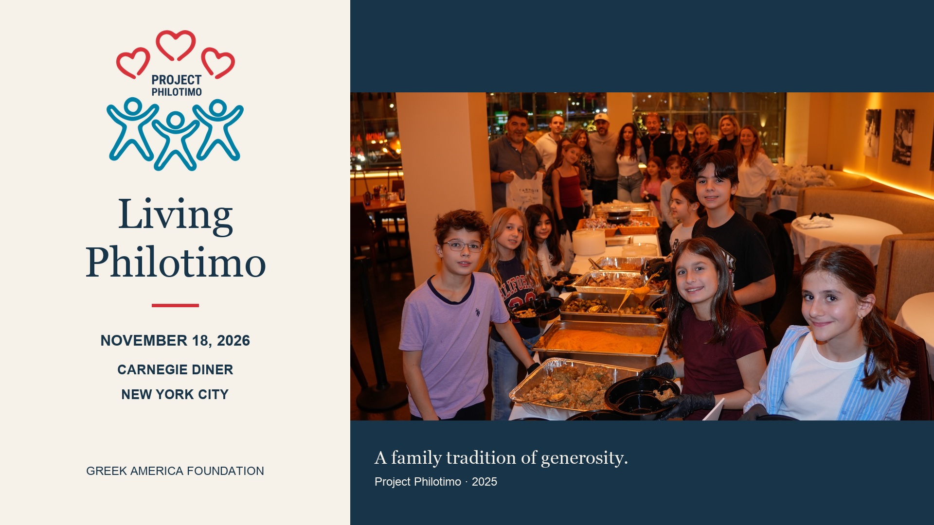 Project Philotimo: families serving New Yorkers in need