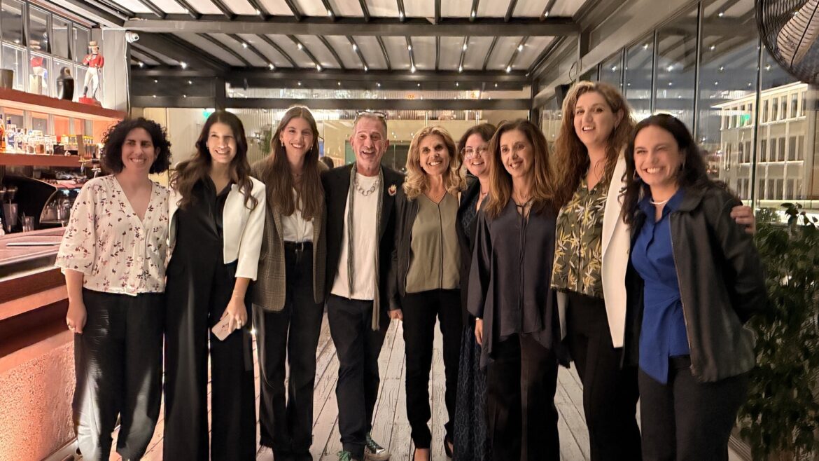 Gregory Pappas and Eleni Anagnostopoulos with Greek America Corps partner representatives at the 2026 Athens Dinner